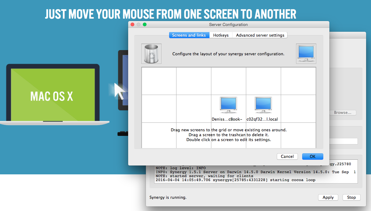 Use one keyboard and one mouse to control many computers - Denis Bouquet