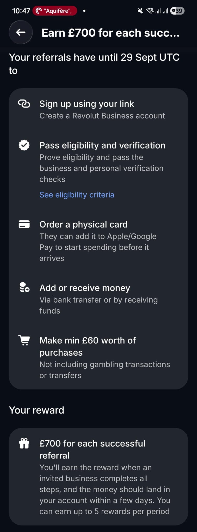 Revolut business referral until September 29, 2026